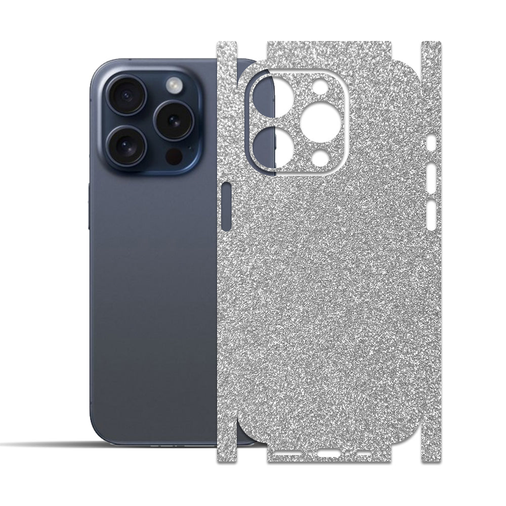 Apple iPhone 15 Pro - 15 Pro Max için IPG Dekoratif Karbon Fiber Vinil Ön, Arka ve Yanlar Tam Koruma