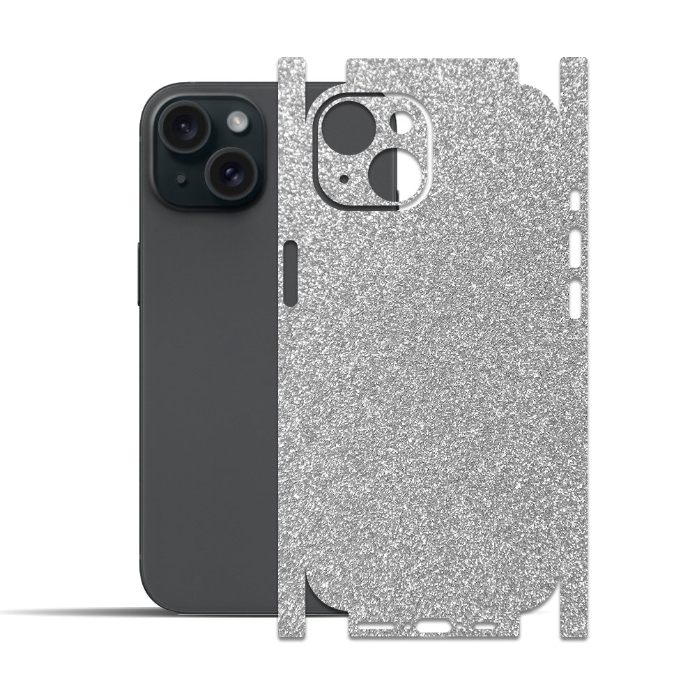 Apple iPhone 15 - 15 Plus için IPG Dekoratif Karbon Fiber Vinil Ön, Arka ve Yanlar Tam Koruma