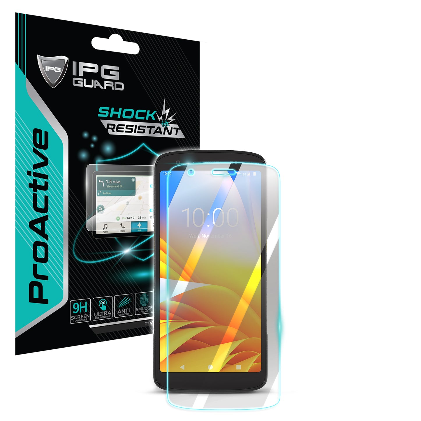 IPG ProActive for ZEBRA TC22 / TC27 / HC50 / HC55 Mobile Handheld Computer (3 Units) SCREEN Protector
