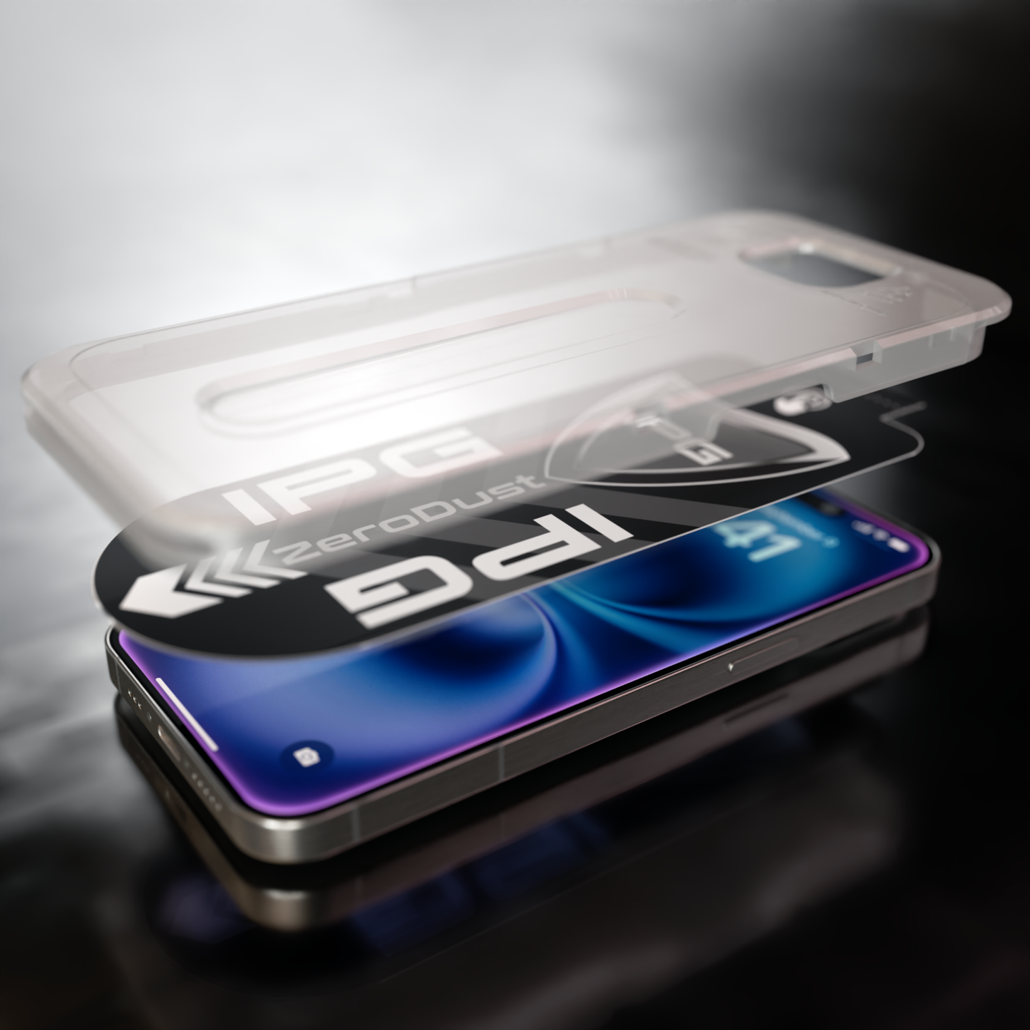 IPG ZeroDust - Apple iPhone 16 için Otomatik Toz Temizleyici EKRAN Koruyucu (2 Adet) (Temperli Cam)