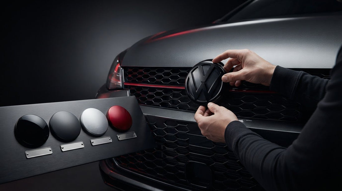 VW Golf emblem overlays: fit, finish, and style choices