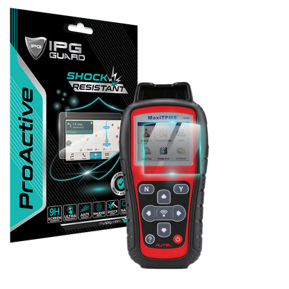 IPG ProActive for Autel MaxiTPMS TS408-TS508 OBD2 Scanner Diagnostic Tool Code Reader Display SCREEN Protector (2 Units)