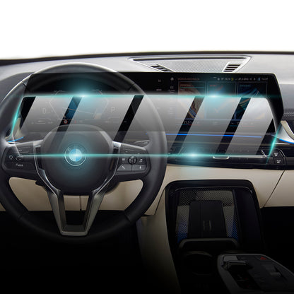 BMW X1 M35i-XDRIVE 28i-iX1 DRIVE20i-iX1 DRIVE30e 2021-2024 10.7'' inç Gösterge Paneli ve 10.25" inç Navigasyon için 9H Nano IPG ProActive Ekran Koruyucu