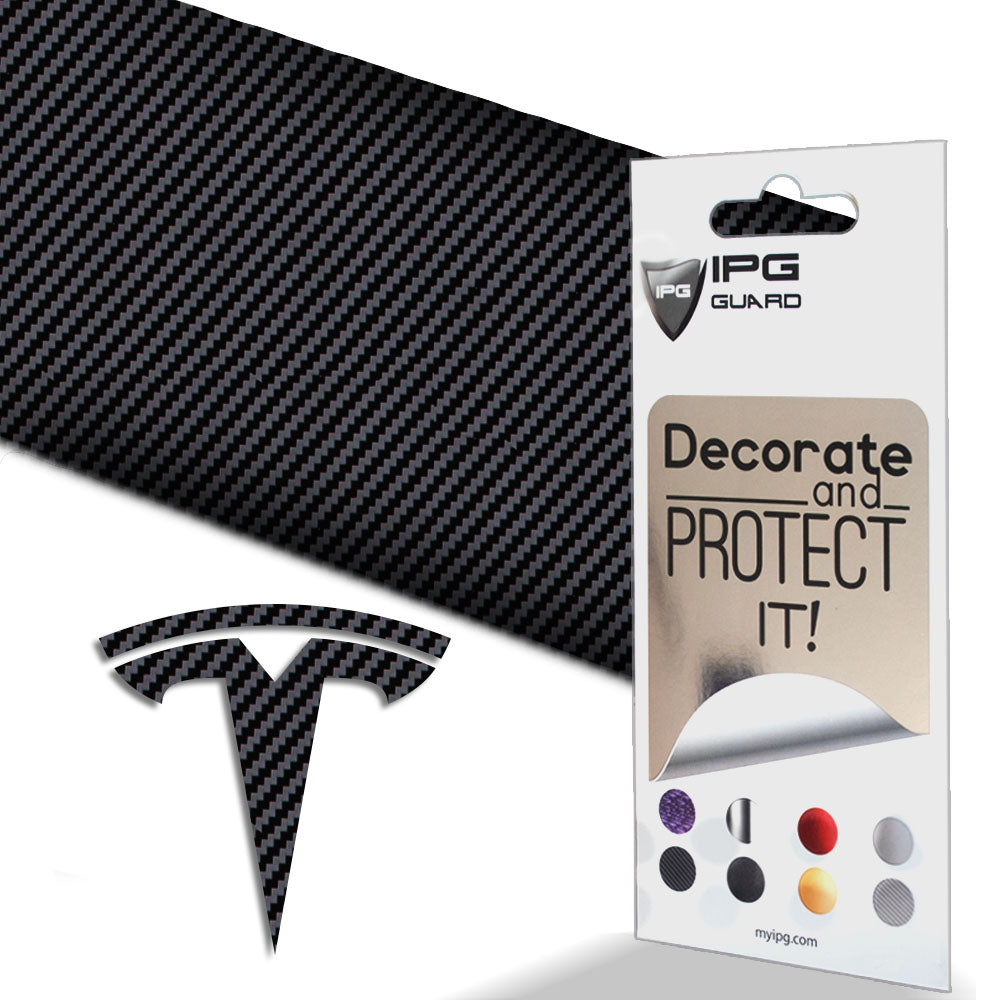 Tesla Model 3 için IPG Dekoratif Koruyucu Amblem Sticker Etiket Aksesuar Vinil (9 Logo Set)