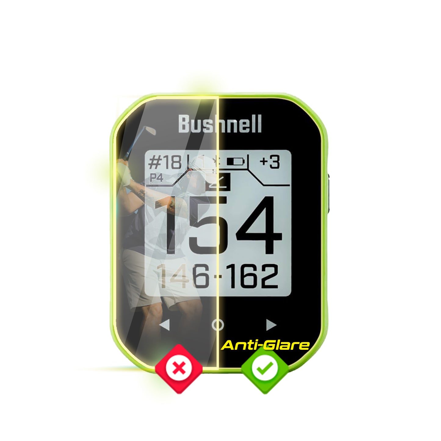 IPG Anti-Glare for Bushnell Phantom 3 Slope GPS Handheld SCREEN Protector (2 Units)