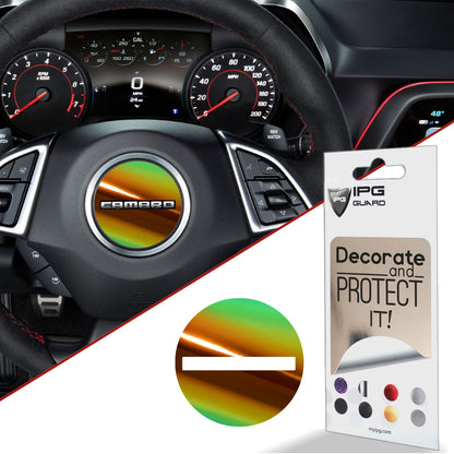 IPG Decorative for CAMARO (2017-2019) Steering Wheel Accent Decal Sticker Protector