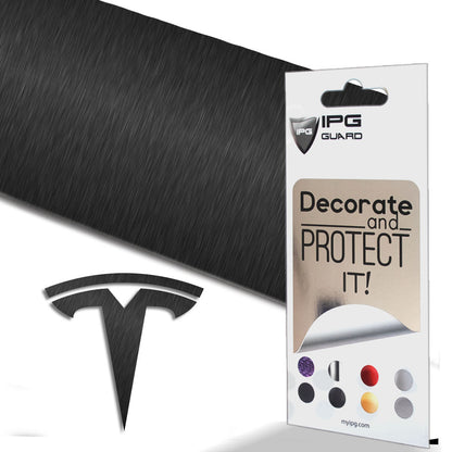 Tesla Model 3 için IPG Dekoratif Koruyucu Amblem Sticker Etiket Aksesuar Vinil (9 Logo Set)