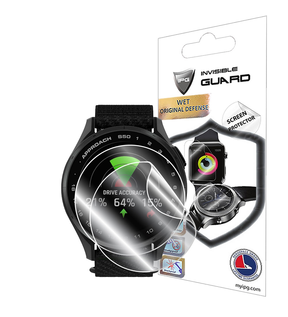 IPG Original for Garmin Approach S50 / Approach S44 Golf GPS Smart Watch SCREEN Protector (2 Units) (Hydrogel)