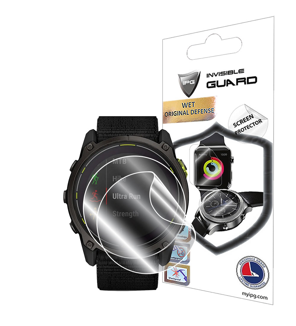 Garmin Fenix 8 – 51 mm AMOLED / Garmin Enduro 3 Akıllı Saat için IPG Orijinal Ekran Koruyucu (2 Adet) (Hidrojel)