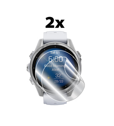 Garmin Fenix 8 – 43 mm AMOLED / Garmin Fenix E – 47 mm AMOLED Akıllı Saat için IPG Orijinal Ekran Koruyucu (2 Adet) (Hidrojel)