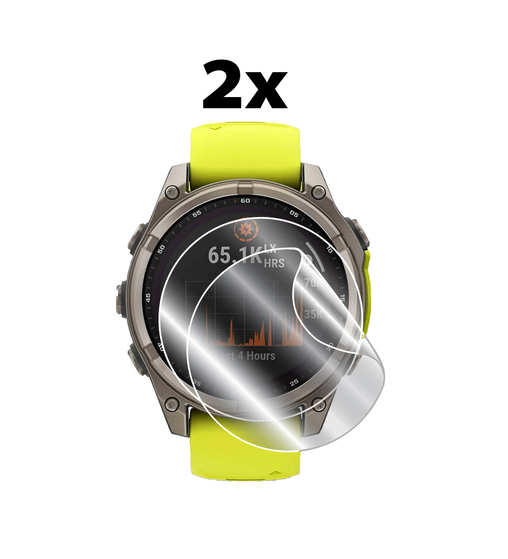 Garmin Fenix 8 – 47 mm AMOLED / SOLAR Akıllı Saat için IPG Orijinal Ekran Koruyucu (2 Adet) (Hidrojel)