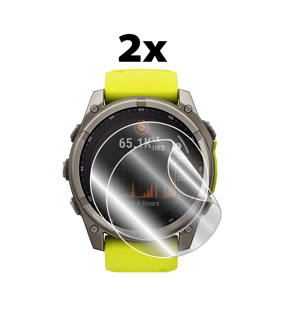 Garmin Fenix 8 – 51 mm SOLAR Akıllı Saat için IPG Orijinal Ekran Koruyucu (2 Adet) (Hidrojel)