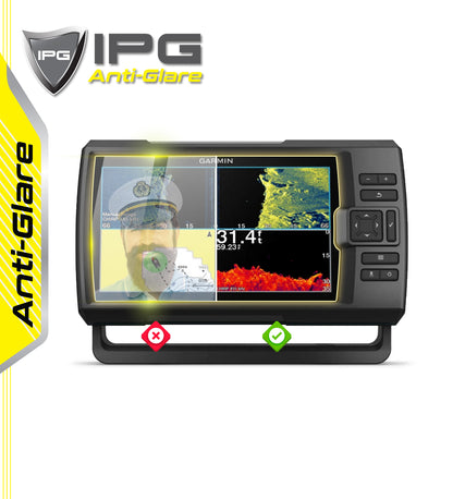 IPG Anti-Glare for Garmin Striker Vivid 9sv GPS Sonar Radar Map Display ANTI-GLARE SCREEN Protector