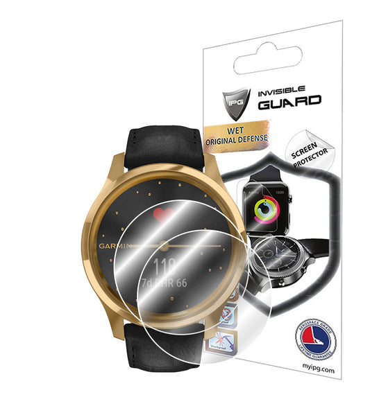 Garmin Vivomove Luxe Akıllı Saat için IPG Orijinal Ekran Koruyucu (2 Adet) (Hidrojel)