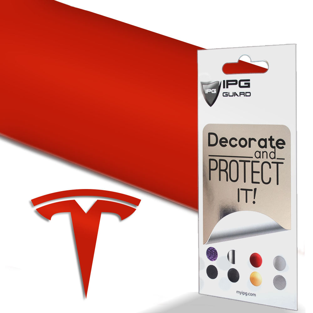 Tesla Model 3 için IPG Dekoratif Koruyucu Amblem Sticker Etiket Aksesuar Vinil (9 Logo Set)