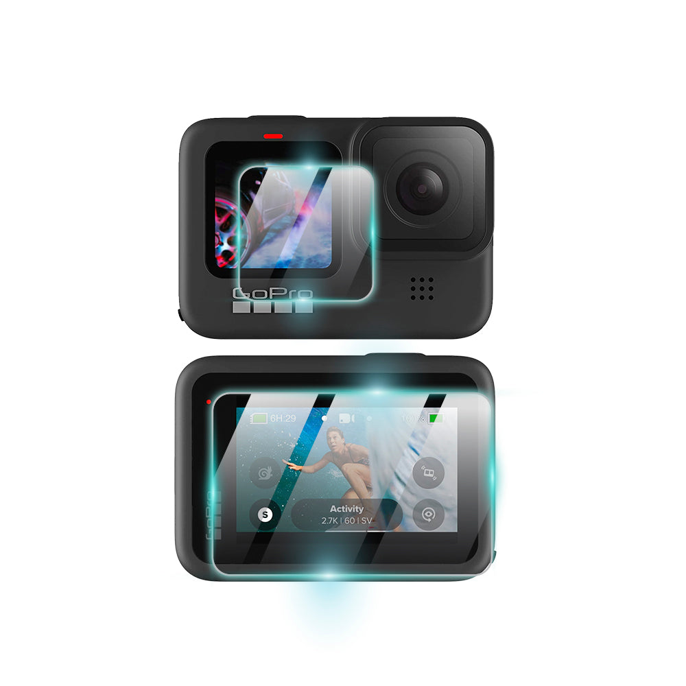 IPG ProActive for Go Pro HERO 12 - HERO 10 Action Camera Display SCREEN Protector (2 Units main + 1 Unit second screen)