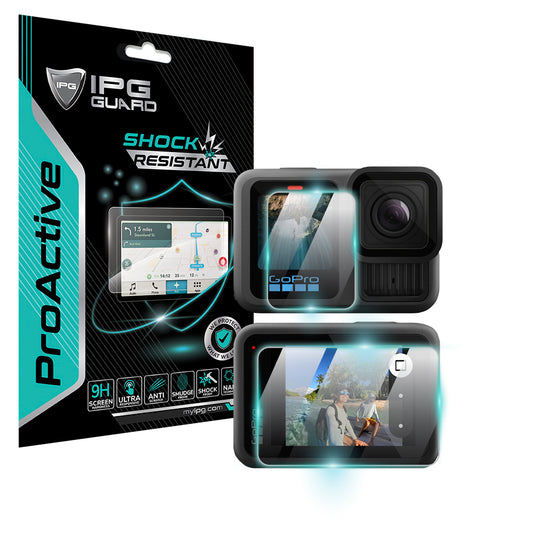 IPG ProActive for Go Pro HERO 13 Black Action Camera Display SCREEN Protector (2 Units main + 1 Unit second screen)