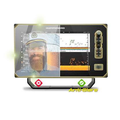 IPG Anti-Glare for Humminbird APEX 13 MEGA SI+ CHARTPLOTTER Fishfinder 13" inch GPS Sonar Radar Map Display ANTI-GLARE SCREEN Protector