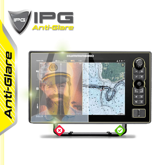 Humminbird SOLIX 10 CHIRP MEGA SI+ G3 10" inç Balık Bulucu Sonar Radar Harita Dönüştürücü Ekranı için IPG Anti-Glare Yansıma Önleyici Ekran Koruyucu
