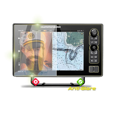 Humminbird SOLIX 10 CHIRP MEGA SI+ G3 10" inç Balık Bulucu Sonar Radar Harita Dönüştürücü Ekranı için IPG Anti-Glare Yansıma Önleyici Ekran Koruyucu