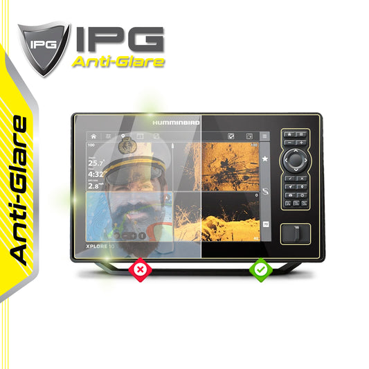 Humminbird XPLORE 10 CMSI+ 10" inç Balık Bulucu Sonar Radar Harita Dönüştürücü Ekranı için IPG Anti-Glare Yansıma Önleyici Ekran Koruyucu