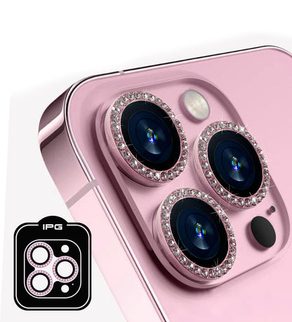 IPG ProLens for Apple iPhone 15 Pro - 15 Pro Max DIAMOND FRAME CAMERA LENS Protector (4 Color Options)