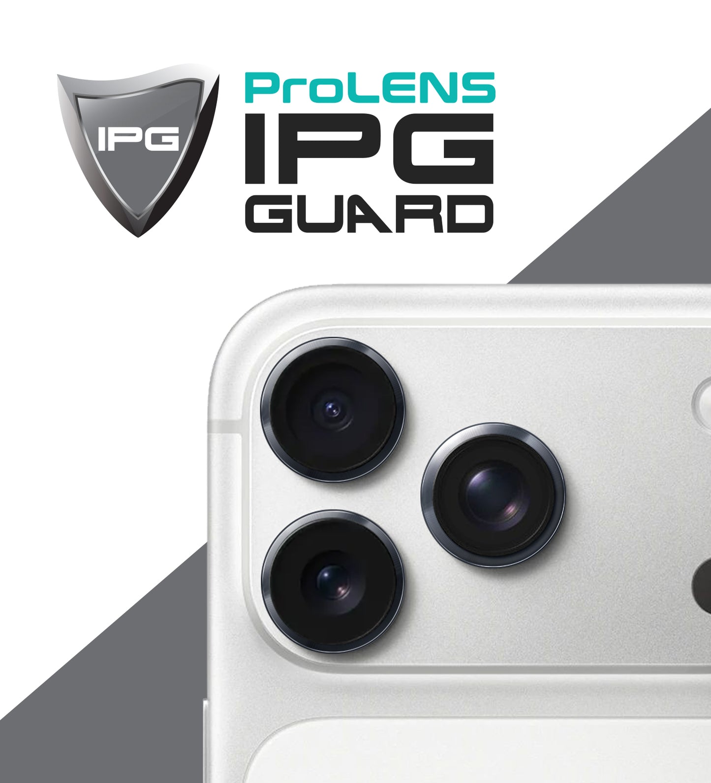 IPG ProLens for Apple iPhone 17 Pro - 17 Pro Max CD TRACK FRAME CAMERA LENS Protector (5 Color Options)