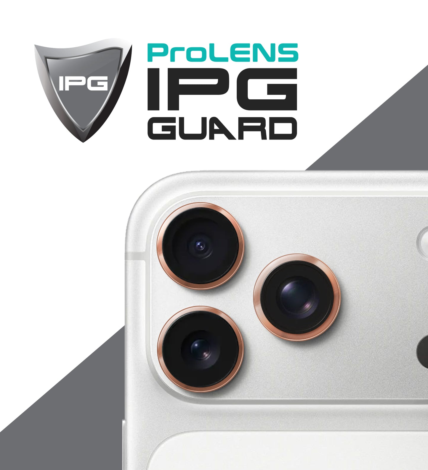 IPG ProLens for Apple iPhone 17 Pro - 17 Pro Max CD TRACK FRAME CAMERA LENS Protector (5 Color Options)