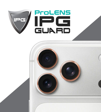 IPG ProLens for Apple iPhone 17 Pro - 17 Pro Max CD TRACK FRAME CAMERA LENS Protector (5 Color Options)