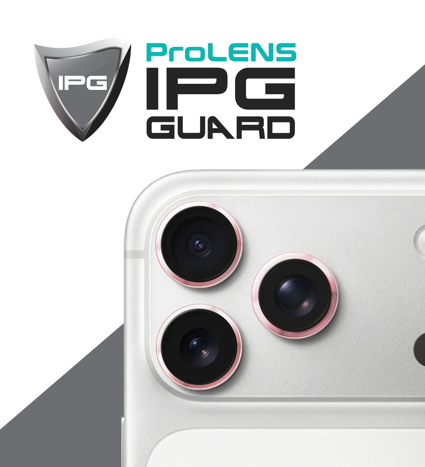 IPG ProLens for Apple iPhone 17 Pro - 17 Pro Max CD TRACK FRAME CAMERA LENS Protector (5 Color Options)
