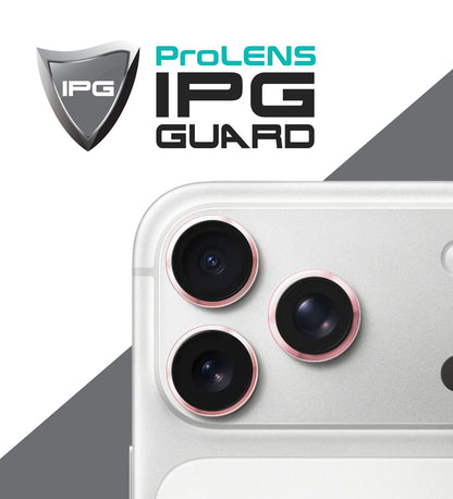 IPG ProLens for Apple iPhone 17 Pro - 17 Pro Max CD TRACK FRAME CAMERA LENS Protector (5 Color Options)