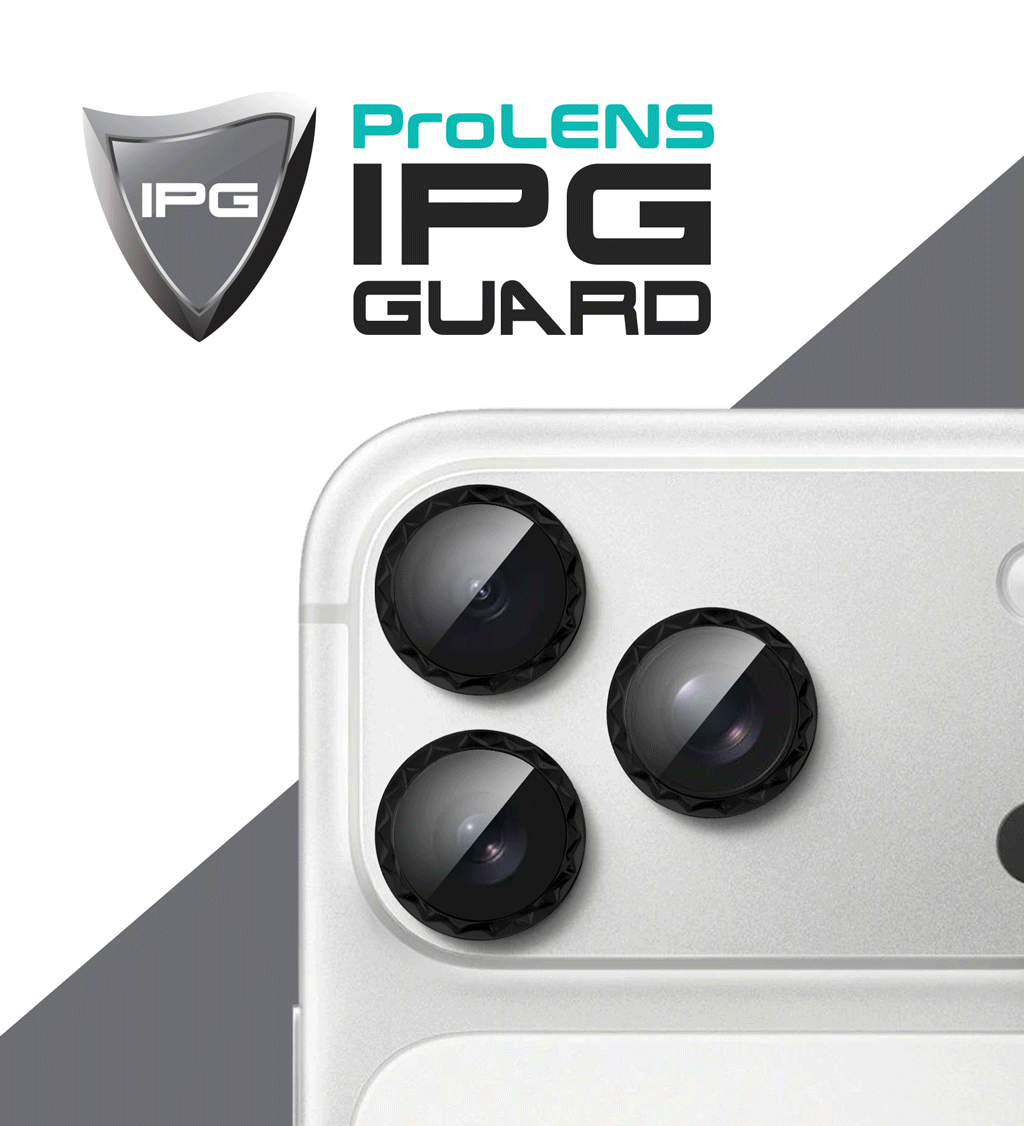 IPG ProLens for Apple iPhone 17 Pro - 17 Pro Max Rhombic 3D Diamond Individual Frame Camera Lens Protector (2 Color Options)