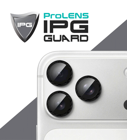 IPG ProLens for Apple iPhone 17 Pro - 17 Pro Max Rhombic 3D Diamond Individual Frame Camera Lens Protector (2 Color Options)