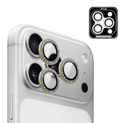 IPG ProLens Apple iPhone 16 Pro - 16 Pro Max için Elmas - Taşlı Kamera Lens Koruyucu (4 Farklı Renk Seçeneğiyle)