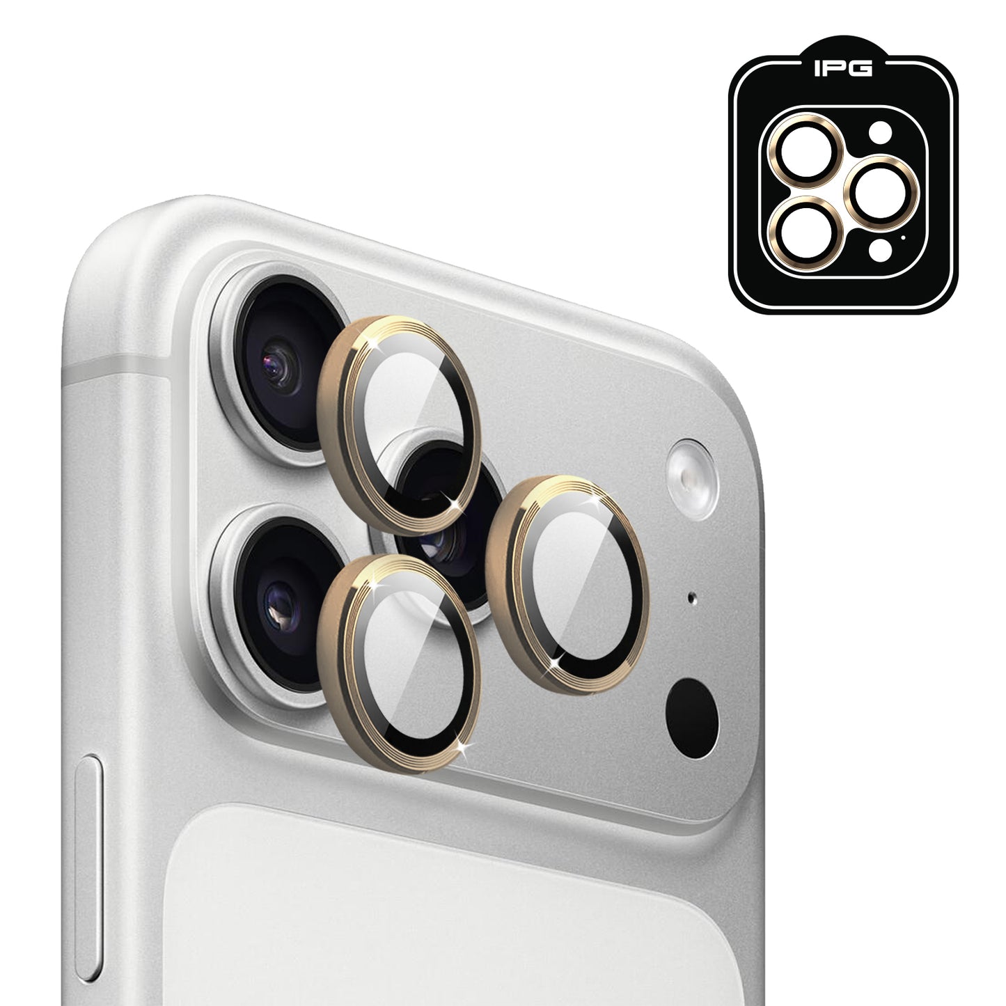 IPG ProLens for Apple iPhone 17 Pro - 17 Pro Max CD TRACK FRAME CAMERA LENS Protector (5 Color Options)