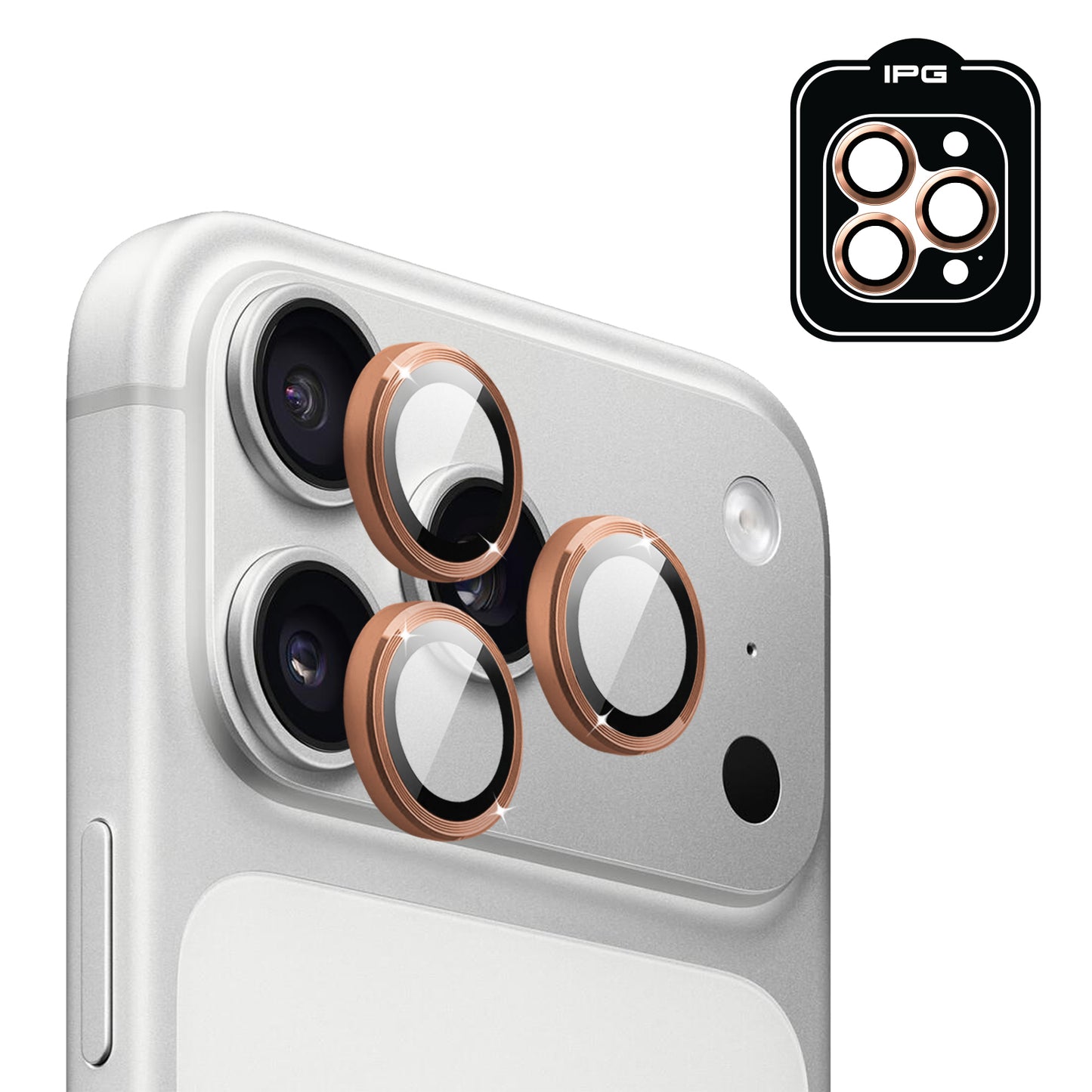IPG ProLens for Apple iPhone 17 Pro - 17 Pro Max CD TRACK FRAME CAMERA LENS Protector (5 Color Options)