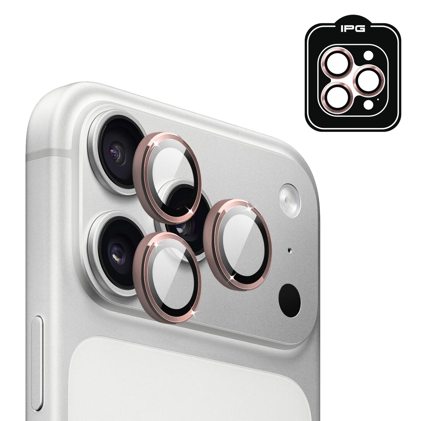 IPG ProLens for Apple iPhone 17 Pro - 17 Pro Max CD TRACK FRAME CAMERA LENS Protector (5 Color Options)