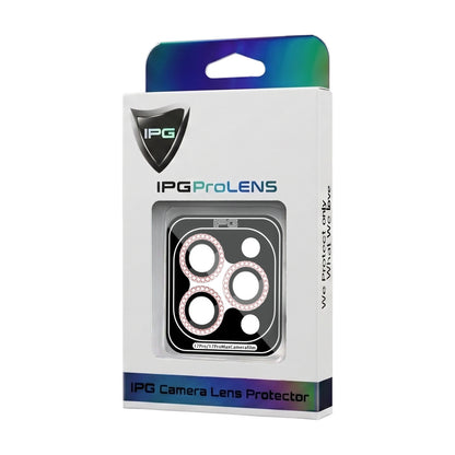 IPG ProLens Apple iPhone 16 Pro - 16 Pro Max için Elmas - Taşlı Kamera Lens Koruyucu (4 Farklı Renk Seçeneğiyle)