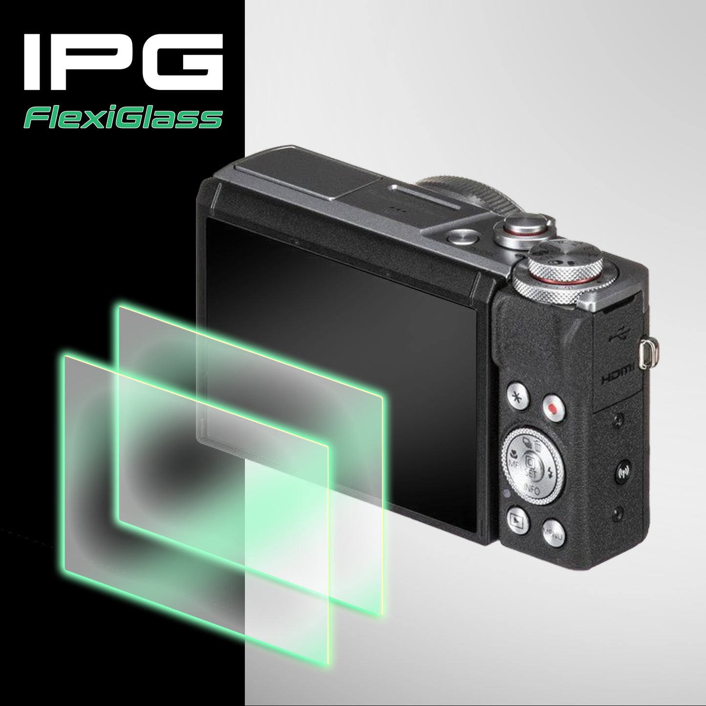 Canon PowerShot G7 X Mark III Dijital Kamera için IPG FlexiGlass Ekran Koruyucu (2 Adet) 