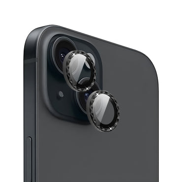 IPG ProLens for Apple iPhone 15 / 15 Plus Rhombic 3D Diamond Individual Frame Camera Lens Protector (2 Color Options)