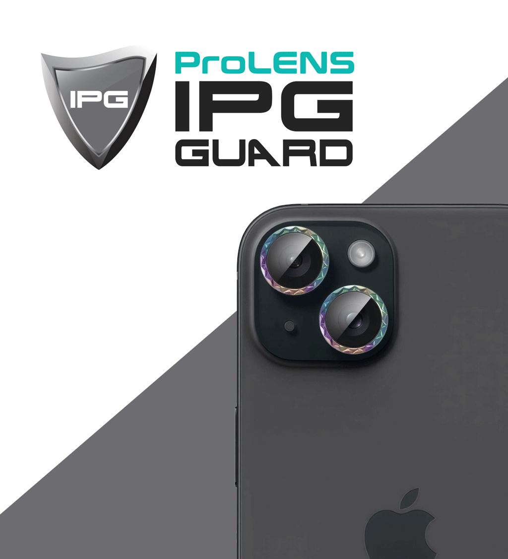 IPG ProLens for Apple iPhone 14 / 14 Plus Rhombic 3D Diamond Individual Frame Camera Lens Protector (2 Color Options)