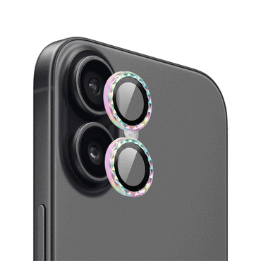 IPG ProLens for Apple iPhone 16 / 16 Plus Rhombic 3D Diamond Individual Frame Camera Lens Protector (2 Color Options)