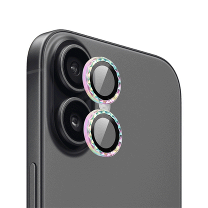 IPG ProLens for Apple iPhone 16 / 16 Plus Rhombic 3D Diamond Individual Frame Camera Lens Protector (2 Color Options)
