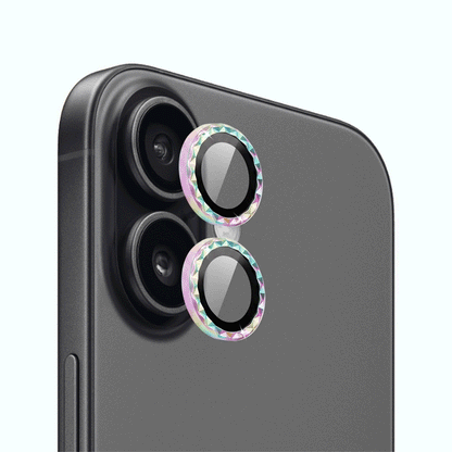 IPG ProLens for Apple iPhone 17 Rhombic 3D Diamond Individual Frame Camera Lens Protector (2 Color Options)