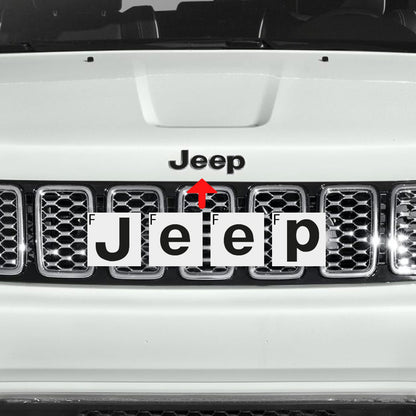 IPG Decorative for Jeep Grand Cherokee 2014-2023 Front and Rear Emblem Decals Stickers Protector