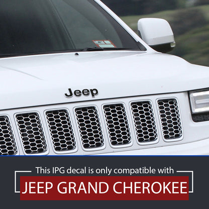 IPG Decorative for Jeep Grand Cherokee 2014-2023 Front and Rear Emblem Decals Stickers Protector