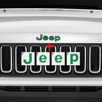 IPG Decorative for Jeep Renegade 2015 - 2020 Front and Rear Emblem Decals Stickers Protector