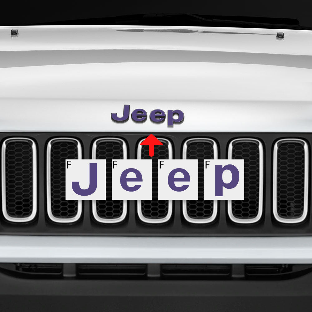 IPG Decorative for Jeep Renegade Limited 2015 - 2020 Front and Rear Emblem Decals Stickers Protector