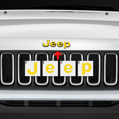 IPG Decorative for Jeep Renegade Limited 2015 - 2020 Front and Rear Emblem Decals Stickers Protector