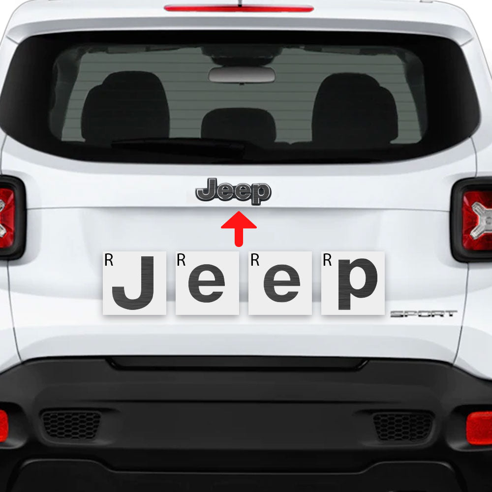 IPG Decorative for Jeep Renegade 2015 - 2020 Front and Rear Emblem Decals Stickers Protector